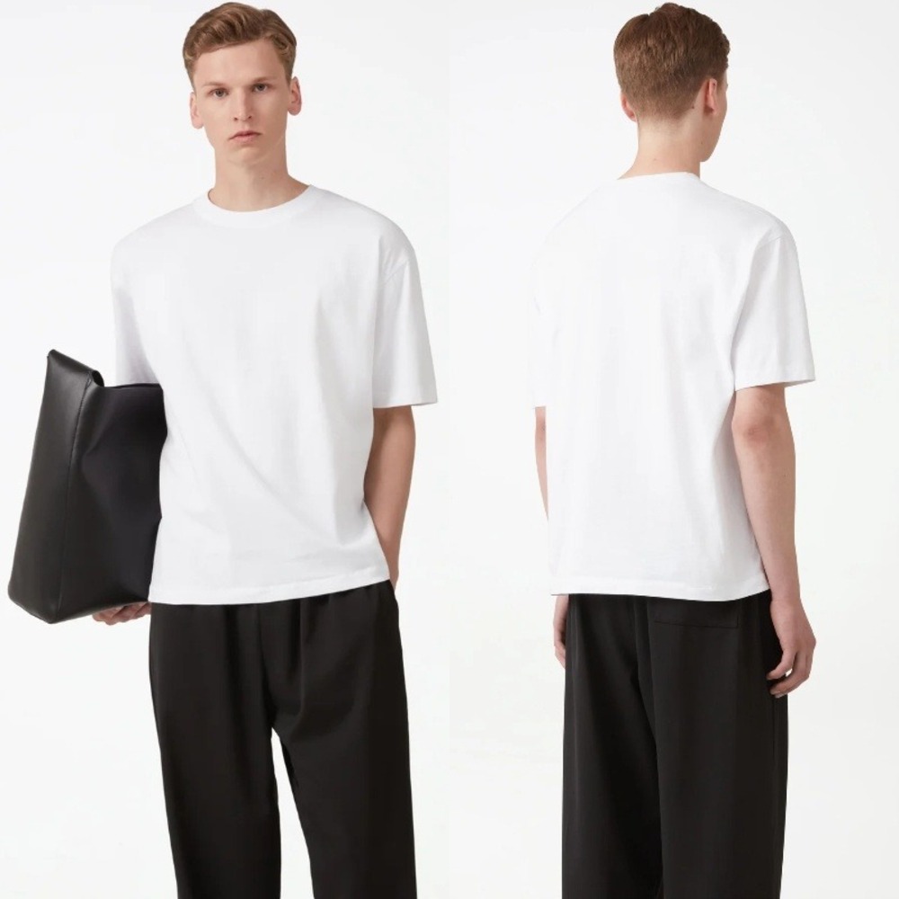Classic White Crewneck Short Sleeve Tee - Clean Everyday Essential